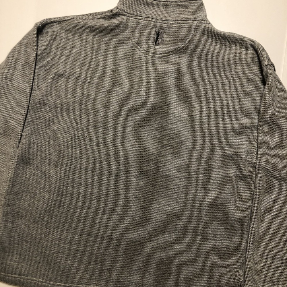 Green Bay Packers Quarter Zip Sweatshirt Pro Player NFL Size Large Gray Vintage - Picture 10 of 11
